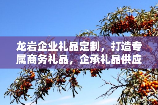 龙岩企业礼品定制，打造专属商务礼品，企承礼品供应链助力企业发展